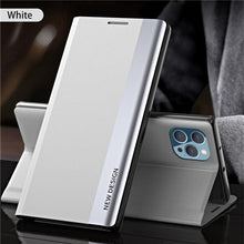 Load image into Gallery viewer, Flip Case For iPhone 14 Pro Max 12 13 Mini Luxury Wallet Stand Elegant Cover Phone Magnetic Leather Protective Cover Luxury Red Shockproof Cover with Stand Flip Case