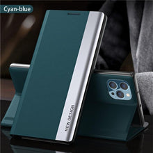 Load image into Gallery viewer, Flip Case For iPhone 14 Pro Max 12 13 Mini Luxury Wallet Stand Elegant Cover Phone Magnetic Leather Protective Cover Luxury Red Shockproof Cover with Stand Flip Case