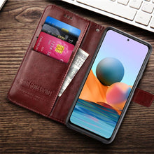 Load image into Gallery viewer, Flip Wallet Leather Case for Xiaomi Redmi Note 10 Pro Max 11 9 8 7 6 5 Redmi 9 9A 9C 9T 10C 8 8T 8A 7A 6A 5A 5 Plus Case Cover PU Leather Case with Holder Card Slots & Wallet Case