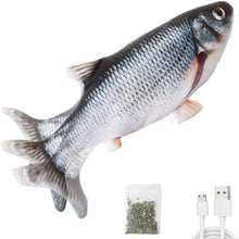 Load image into Gallery viewer, Floppy Fish Cat Toy Moving Fish Toy for Cats Interactive Flopping Cat Kicker Fish Toy Dancing Wiggle Fish Catnip Toys Fun Toy for Cat Exercise