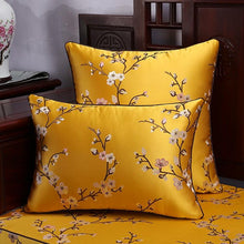 Load image into Gallery viewer, Floral Decorative Pillow Covers Spring Polyester Cushion Cover For Home Decorative Sofa Armchair Bedroom Livingroom Embroidery Floral Pattern Square Decorative Throw Pillow Case Cushion Cover