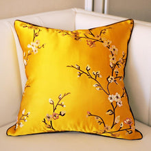 Load image into Gallery viewer, Floral Decorative Pillow Covers Spring Polyester Cushion Cover For Home Decorative Sofa Armchair Bedroom Livingroom Embroidery Floral Pattern Square Decorative Throw Pillow Case Cushion Cover
