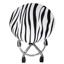 Load image into Gallery viewer, Floral Printed Round Chair Cover Bar Stool Elastic Seat Cover Home Chair Slipcover Anti-dirty Case Removable Chair Protector Stretch Round Bar Stool Covers Washable Stool Cushion Slipcover Elastic Bar Chair Covers
