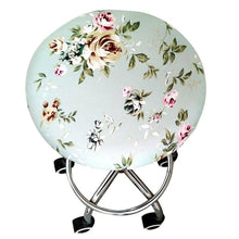 Load image into Gallery viewer, Floral Printed Round Chair Cover Bar Stool Elastic Seat Cover Home Chair Slipcover Anti-dirty Case Removable Chair Protector Stretch Round Bar Stool Covers Washable Stool Cushion Slipcover Elastic Bar Chair Covers