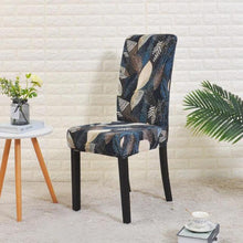 Load image into Gallery viewer, Floral Printing Chair Cover Elastic Anti-dirty Stretch Removable Hotel Banquet Kitchen Seat Case Washable Dining Chair Covering Washable Chair Seat Covers Protector for Dining Room Universal Spandex Solid Chair Slip Covers