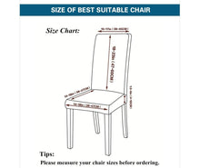 Load image into Gallery viewer, Floral Printing Chair Cover Elastic Anti-dirty Stretch Removable Hotel Banquet Kitchen Seat Case Washable Dining Chair Covering Washable Chair Seat Covers Protector for Dining Room Universal Spandex Solid Chair Slip Covers