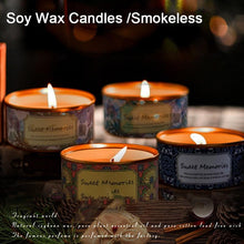 Load image into Gallery viewer, Floral Scented Smokeless Candle Tin Can Perfume Scented Candles for Home Relaxing Stress Relief Aromatherapy Natural Soy Wax And Fragrance Handmade Scented Candle Natural Soy Wax Home Cristmas Decoration