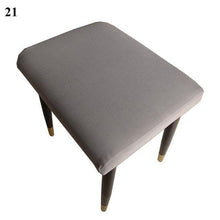 Load image into Gallery viewer, Flower Printed Seat Protector Square Stool Chair Cover Removable Dustproof Elastic Stool Covers For Bedroom Kitchen Square Stool Stool Covers Breathable Chair Seat Slipcover Barstool Cover for Rectangle Stools