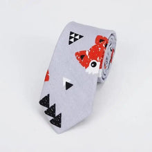 将图片加载到图库查看器,Flower Theme Cotton Slim Men Necktie Casual Business Design Skinny Necktie Floral Print Party Necktie For Men