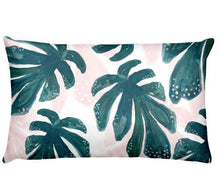 将图片加载到图库查看器,Flowers Birds Green Plants Printed Waist Pillowcase Home Pillow Decoration Tropical Green Texture Exotic Flower Cotton Linen Outdoor Pillow Cases Sofa Bed Throw Pillow 50x30CM