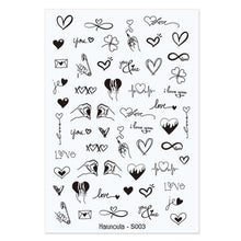 Load image into Gallery viewer, Flowers Leaves Line 3D Nail Stickers Autumn Winter Fall Leaf Design Transfer Sliders Abstract Waves Nail Art Decals Manicures Decal Self-Adhesive 3D Wave Design Decoration for Women Girls Tape Nail Art Stickers Decal Decoration