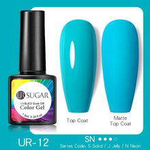 Load image into Gallery viewer, Fluorescent Gel Nail Polish Yellow Green High Quality Colors UV Strong Matte Effect Luxury Design For Girls and Women
