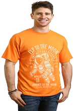 Load image into Gallery viewer, Fly To The Moon Men's Bamboo Viscose/Organic Cotton Short Sleeve Graphic T-Shirt