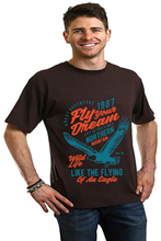 Load image into Gallery viewer, Fly Your Dream Men's Bamboo Viscose/Organic Cotton Short Sleeve Graphic T-Shirt