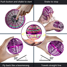 Load image into Gallery viewer, Flying Orb Ball Rechargeable Boomerang Spinner UFO Drone Toy