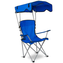 Load image into Gallery viewer, Foldable Beach Canopy Chair Sun Protection with Cup Holder