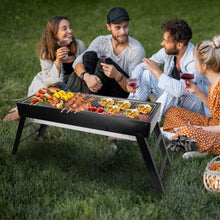 Load image into Gallery viewer, Foldable Charcoal BBQ Grill Stainless Steel Grill Net