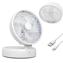 Load image into Gallery viewer, Foldable Desk Fan with 4 Wind Speeds Type-C Rechargeable Wall-Mounted