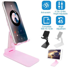 Load image into Gallery viewer, Foldable Desktop Phone Stand Angle Height Adjustable Holder