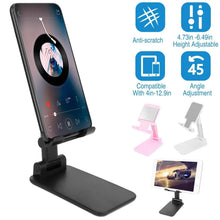 Load image into Gallery viewer, Foldable Desktop Phone Stand Angle Height Adjustable Holder
