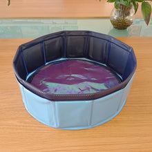 Load image into Gallery viewer, Foldable Dog Swimming Pool Pet Bath Swimming Tub Bathtub Outdoor Pet Swimming Pool Collapsible Bathing Pool for Dogs Cats Kids PVC Collapsible Pool for Small Dogs Cats