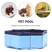 Load image into Gallery viewer, Foldable Dog Swimming Pool Pet Bath Swimming Tub Bathtub Outdoor Pet Swimming Pool Collapsible Bathing Pool for Dogs Cats Kids PVC Collapsible Pool for Small Dogs Cats