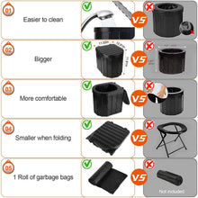 Load image into Gallery viewer, Foldable Emergency Toilet Portable Porta Potty