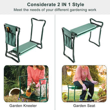 Load image into Gallery viewer, Foldable Garden Kneeler Seat with Kneeling Soft Cushion Pad