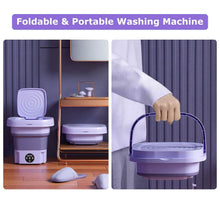 将图片加载到图库查看器,Foldable Laundry Machine with Detachable Drain Basket