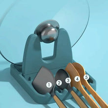 Load image into Gallery viewer, Foldable Pot Lid Rack Plastic Spoon Holder Stand Kitchen Supplies Organizer