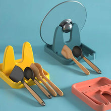 Load image into Gallery viewer, Foldable Pot Lid Rack Plastic Spoon Holder Stand Kitchen Supplies Organizer