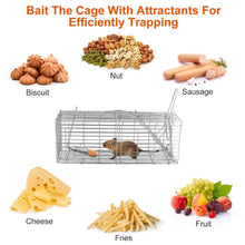 将图片加载到图库查看器,Foldable Rat Trap Cage Humane Live Rodent Trap Cage