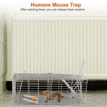 将图片加载到图库查看器,Foldable Rat Trap Cage Humane Live Rodent Trap Cage