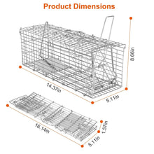 将图片加载到图库查看器,Foldable Rat Trap Cage Humane Live Rodent Trap Cage