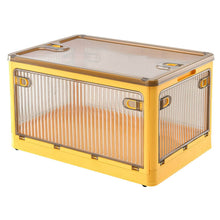 Load image into Gallery viewer, Foldable Storage Bins with Lid 4 Doors Collapsible Stackable with Lock