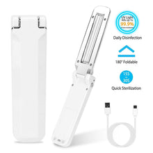 Load image into Gallery viewer, Foldable UV Sanitizer Light Sterilizer Wand