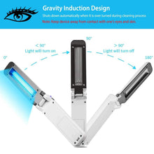 Load image into Gallery viewer, Foldable UV Sanitizer Light Sterilizer Wand