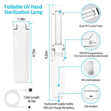 Load image into Gallery viewer, Foldable UV Sanitizer Light Sterilizer Wand