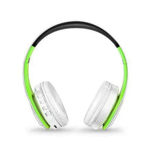 Load image into Gallery viewer, Folding Bluetooth White Blue Wireless Stereo Headphones Headset Mic Support Comfortable Earmuffs Modern Simple Design