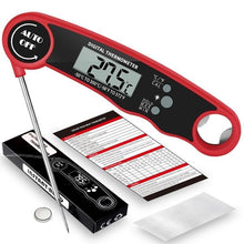 Load image into Gallery viewer, Food Digital Kitchen Thermometer For Meat Water Milk Waterproof Kitchen Cooking Food Thermometer with Probe Backlight & Calibration Best Quick Grill Meat Thermometer For Grilling BBQ Smoker Chefs Cooking Probe Waterproof Electronic Probe Kitchen Tools