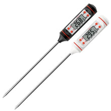 将图片加载到图库查看器,Food Thermometer For BBQ Meat Cake Candy Fry Grill Dinning Household Cooking Thermometer Digital Meat Thermometer with Long Probe Instant Read Food Cooking Thermometer For Grilling BBQ Smoker Grill Kitchen Oil Candy Oven Tools