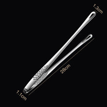 将图片加载到图库查看器,Food Tongs Stainless Steel Barbecue Tongs Meat Salad Steak Food Serving Tongs Tweezers Long BBQ Cooking Tongs Kitchen Utensils Stainless Steel Kitchen BBQ Tongs