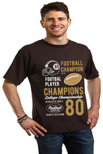 Load image into Gallery viewer, Football Champions Men's Bamboo Viscose/Organic Cotton Short Sleeve Graphic T-Shirt