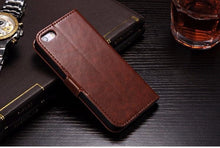 将图片加载到图库查看器,For iPhone X Case Cover for iPhone 8 7 6 6S Plus 5 5S 5SE Luxury PU Leather Flip Wallet Phone Cases Black Simple Card Holder With Magnetic Button Flip Leather Cover