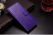 将图片加载到图库查看器,For iPhone X Case Cover for iPhone 8 7 6 6S Plus 5 5S 5SE Luxury PU Leather Flip Wallet Phone Cases Black Simple Card Holder With Magnetic Button Flip Leather Cover
