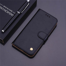 Load image into Gallery viewer, For Xiaomi Redmi Note 7 Case Leather Flip Redmi Note 7 Pro Wallet Magnetic Case For Xiaomi Redmi 7 Phone Cases Premium PU-Leather Flip Wallet Cover Phone Case