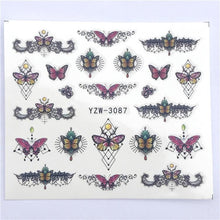 Load image into Gallery viewer, Fox Wolf Animal 3D Embossed Nail Sticker Flower Adhesive Manicure Slider Nail Art Tips Decorations Decals Manicure Design Golden Firework Star Accessories Heart Nail Art Stickers Glitter Decals Love Nail Sequins Laser Heart Nail