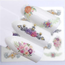 Load image into Gallery viewer, Fox Wolf Animal 3D Embossed Nail Sticker Flower Adhesive Manicure Slider Nail Art Tips Decorations Decals Manicure Design Golden Firework Star Accessories Heart Nail Art Stickers Glitter Decals Love Nail Sequins Laser Heart Nail