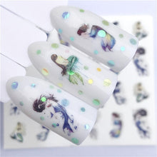 Load image into Gallery viewer, Fox Wolf Animal 3D Embossed Nail Sticker Flower Adhesive Manicure Slider Nail Art Tips Decorations Decals Manicure Design Golden Firework Star Accessories Heart Nail Art Stickers Glitter Decals Love Nail Sequins Laser Heart Nail