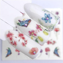 Load image into Gallery viewer, Fox Wolf Animal 3D Embossed Nail Sticker Flower Adhesive Manicure Slider Nail Art Tips Decorations Decals Manicure Design Golden Firework Star Accessories Heart Nail Art Stickers Glitter Decals Love Nail Sequins Laser Heart Nail